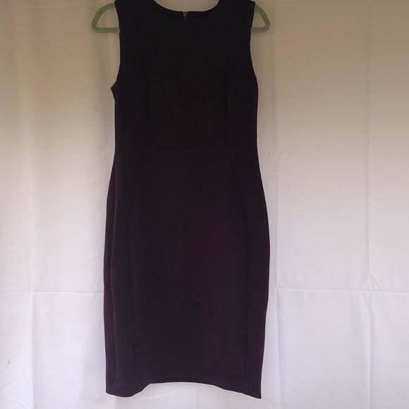 Calvin Klein Plum / Purple Dress with gold zipper - Picture 1 of 5
